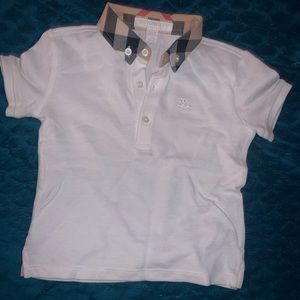 Kids Burberry polo shirt